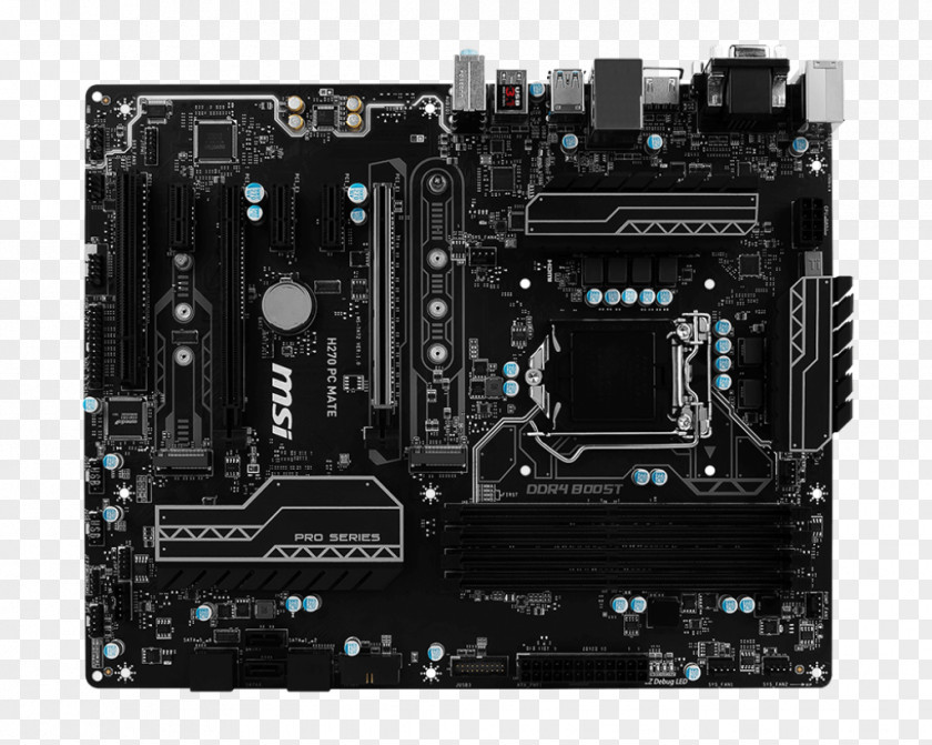 Intel LGA 1151 MSI Z270 PC MATE Motherboard H270 GAMING PRO CARBON PNG