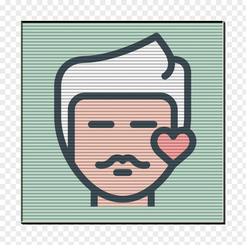 Rectangle Head Avatar Icon Male PNG