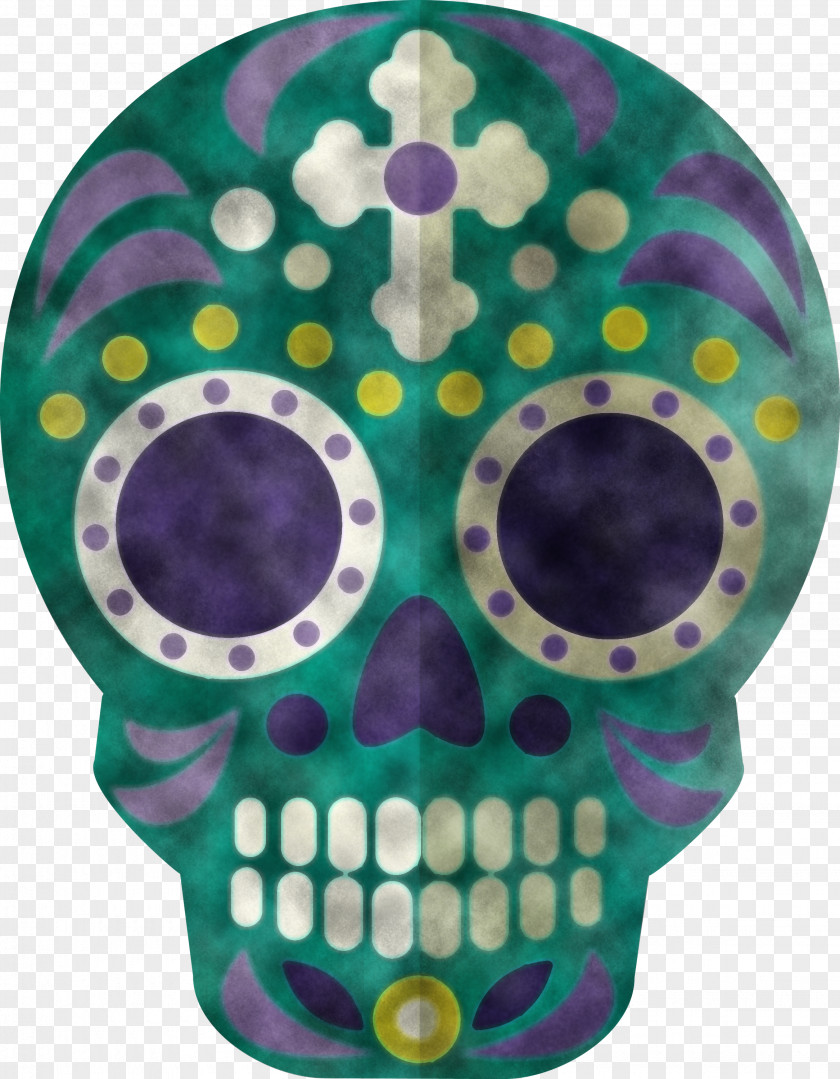 Skull Mexico Sugar Traditional PNG