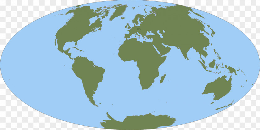 World Map Projection Globe PNG
