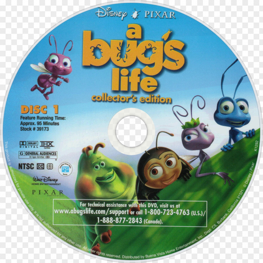 A Bugs Life YouTube Flik Bug's DVD Pixar PNG