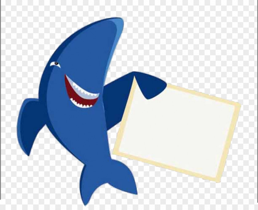 Cartoon White Shark Great Fish PNG