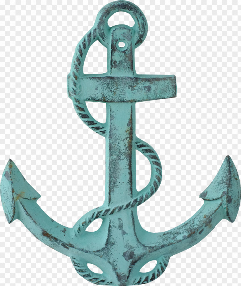 Copper Blue Anchor Ship Piracy Clip Art PNG