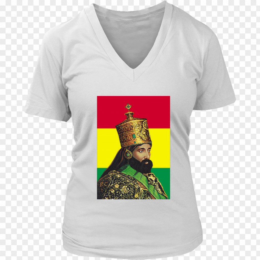 Haile Selassie T-shirt Hoodie Sleeve Clothing PNG