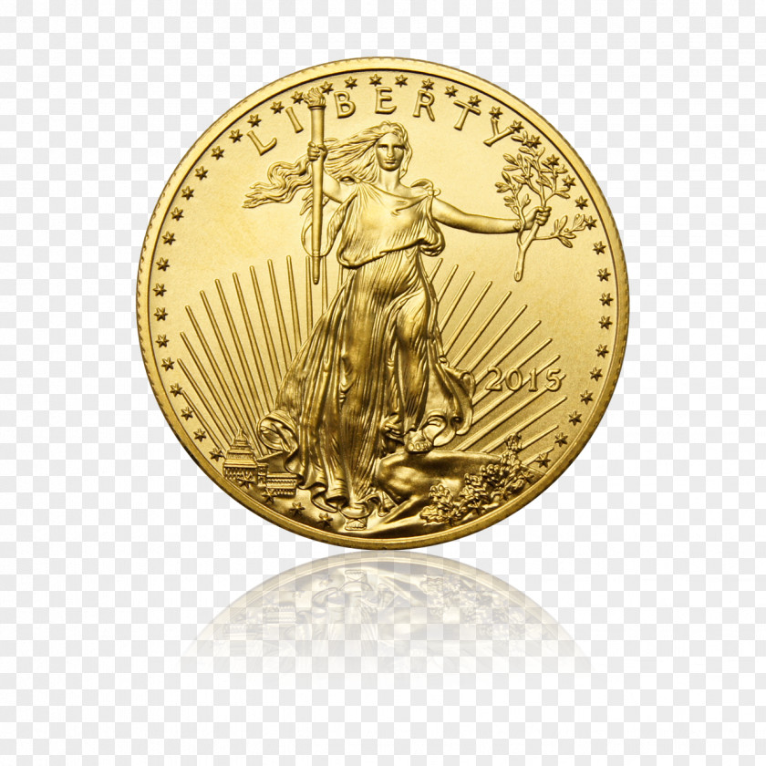 Usa Eagle Gold Coin American PNG