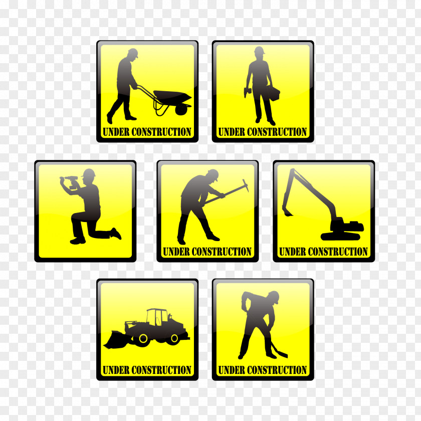 Construction Sign Vector Graphics Royalty-free Stock Illustration PNG