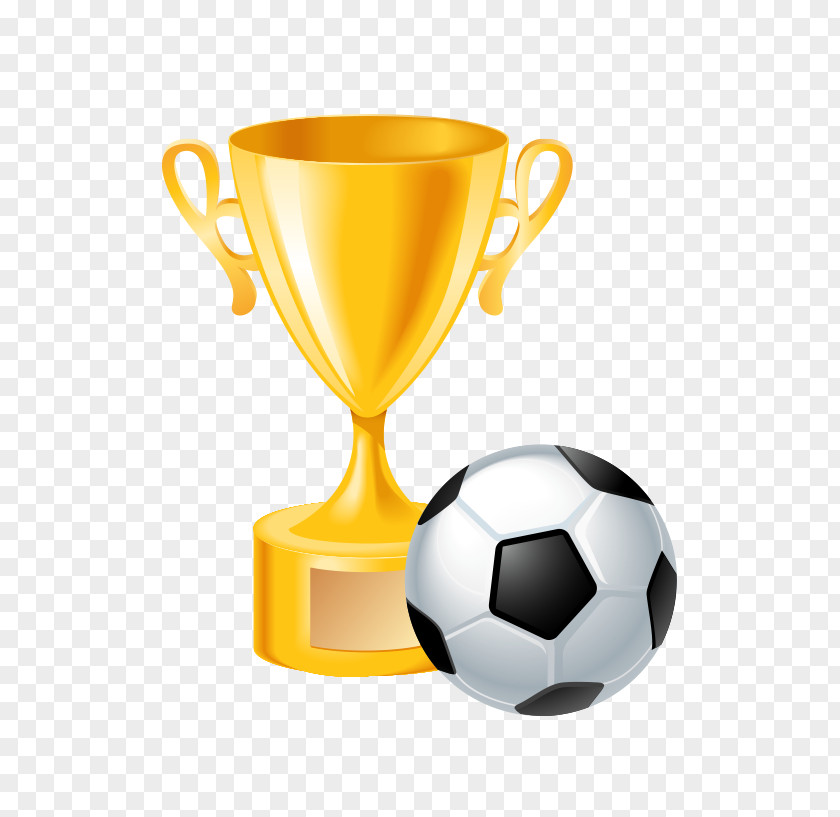 Cute Cartoon Soccer Trophy Football Clip Art PNG