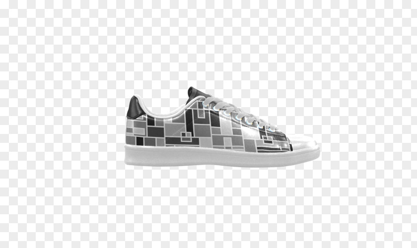 Geometric Block Skate Shoe Sneakers Pattern PNG