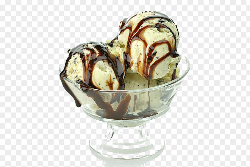 Milk Flavor Ice Cream Ball Chocolate Dessert PNG