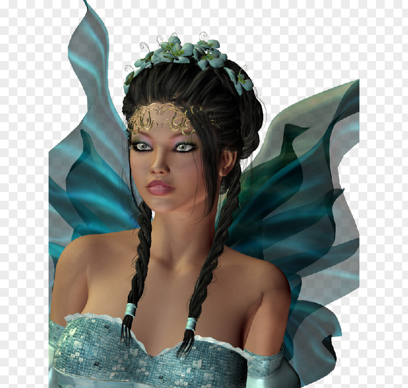 Duende Black Hair Headgear Legendary Creature PNG