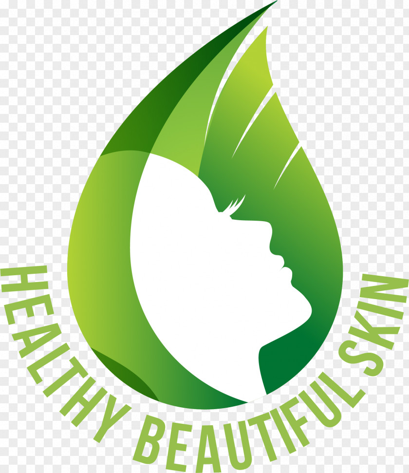 Green Women Skin Care Label Cosmetics Beauty Parlour Spa Logo PNG
