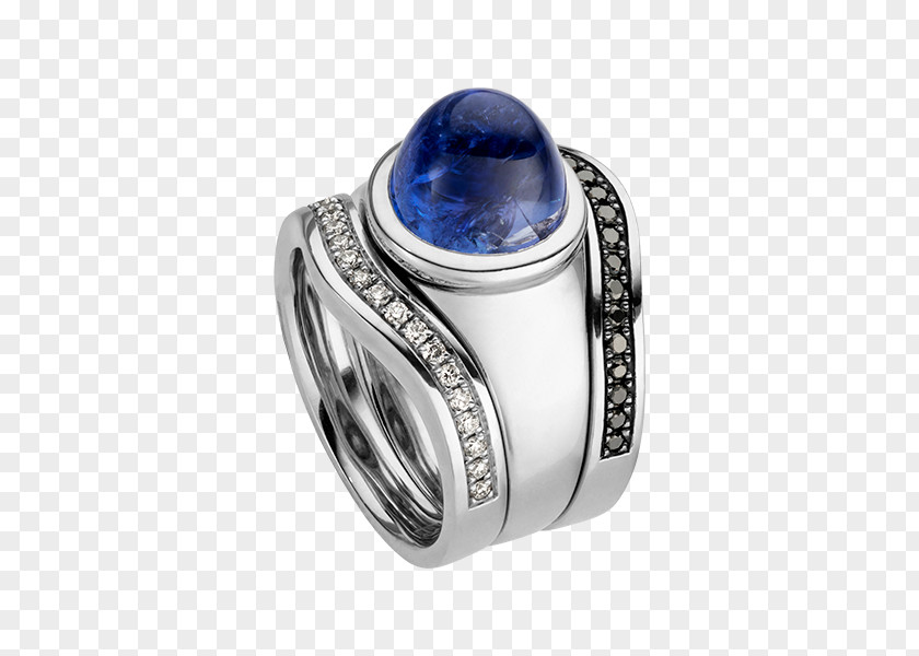 Sapphire Ring Body Jewellery Platinum PNG