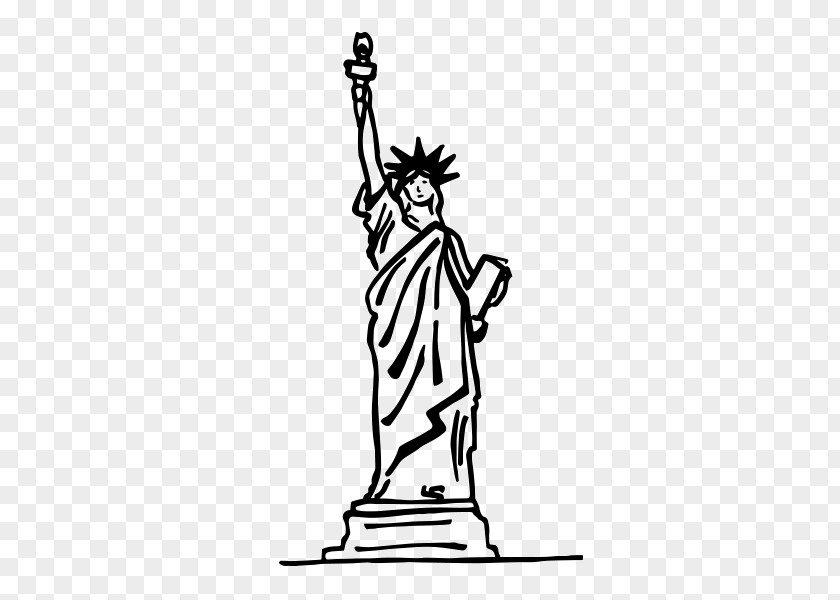 Statue Of Liberty Drawing Eiffel Tower Painting PNG