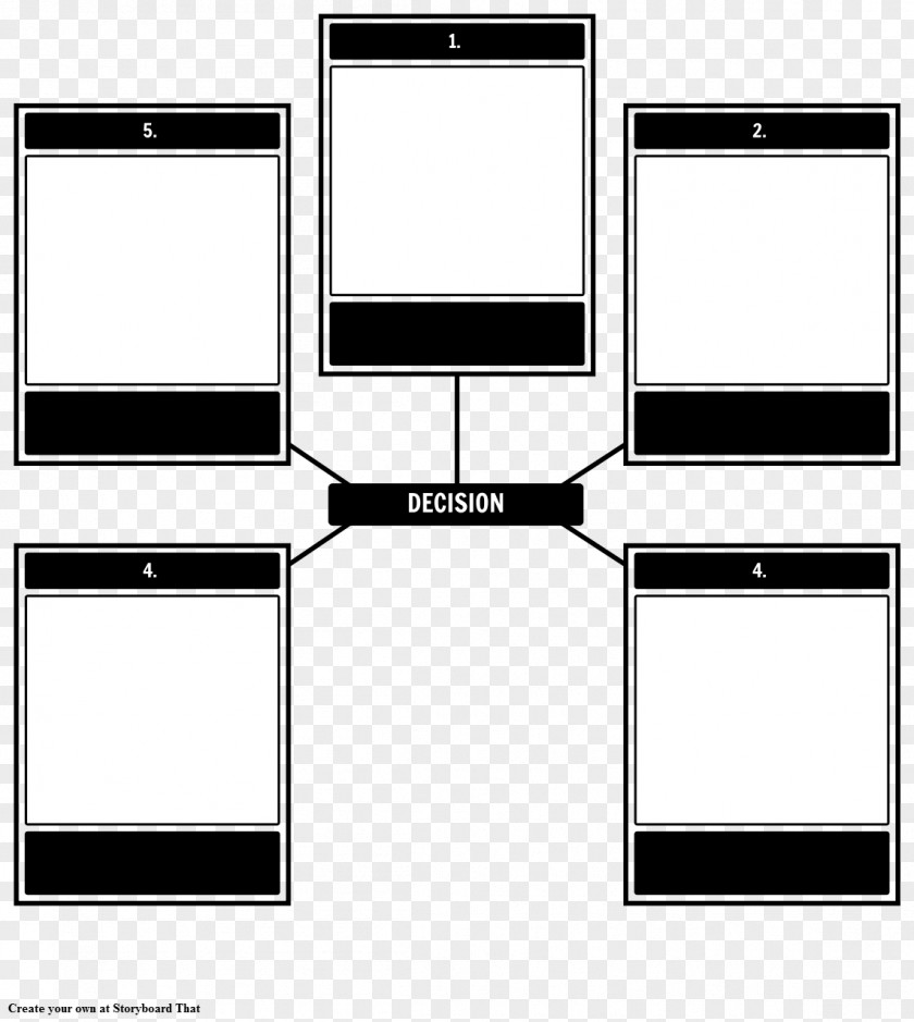 Decision MAKING Storyboard Template Vocabulary Sketch PNG