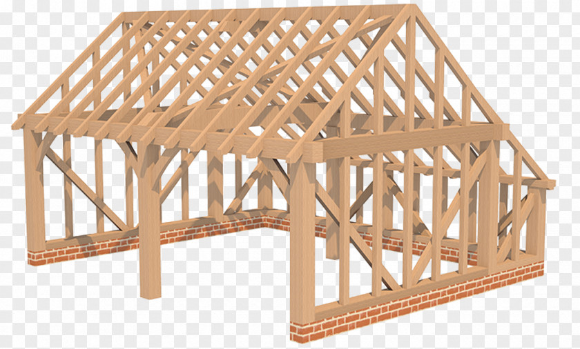 Dormer Roof Timber Truss Gable Framing Lumber PNG