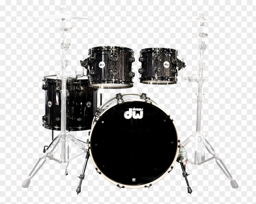 Dw Drums Black Drum Kits Bass Timbales Drummer PNG