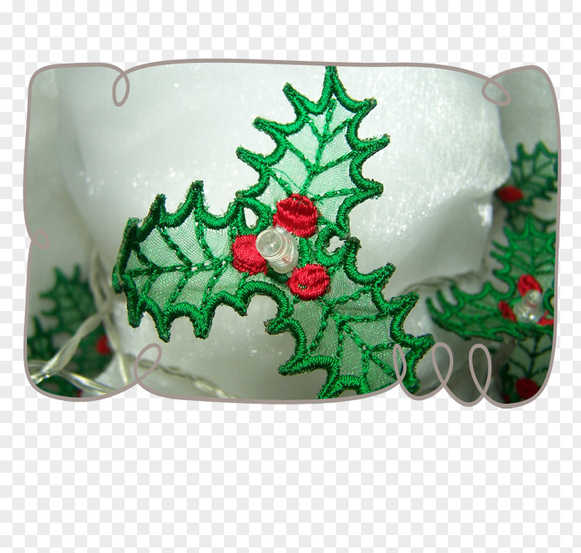 Fairy Lights Holly Christmas Ornament Flowerpot PNG