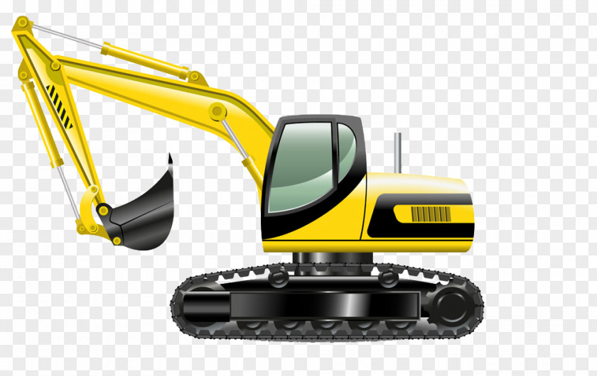 Hand-drawn Cartoon Excavator Compact Royalty-free Clip Art PNG