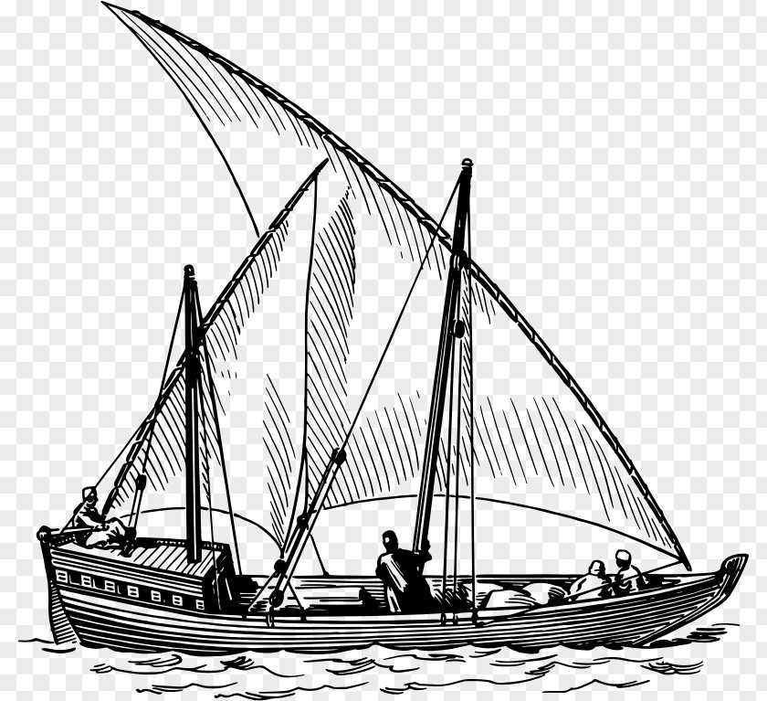 Sailing Dhow Ship Maritime Transport Clip Art PNG