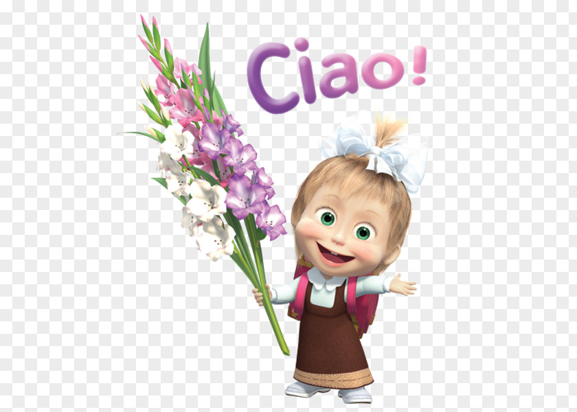 Masha E Orso Google Play Child Cafe Bazaar Sticker Flower PNG