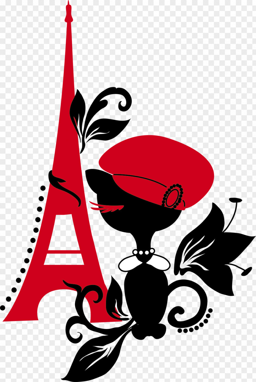 Paris Cat Clip Art PNG