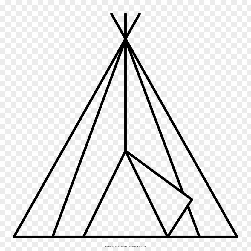 Tipi Coloring Book Drawing Native Americans In The United States Black And White PNG