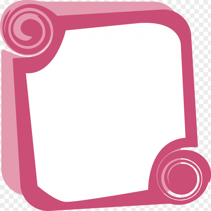 Vector Pink Frame Creative Design Diagram PNG