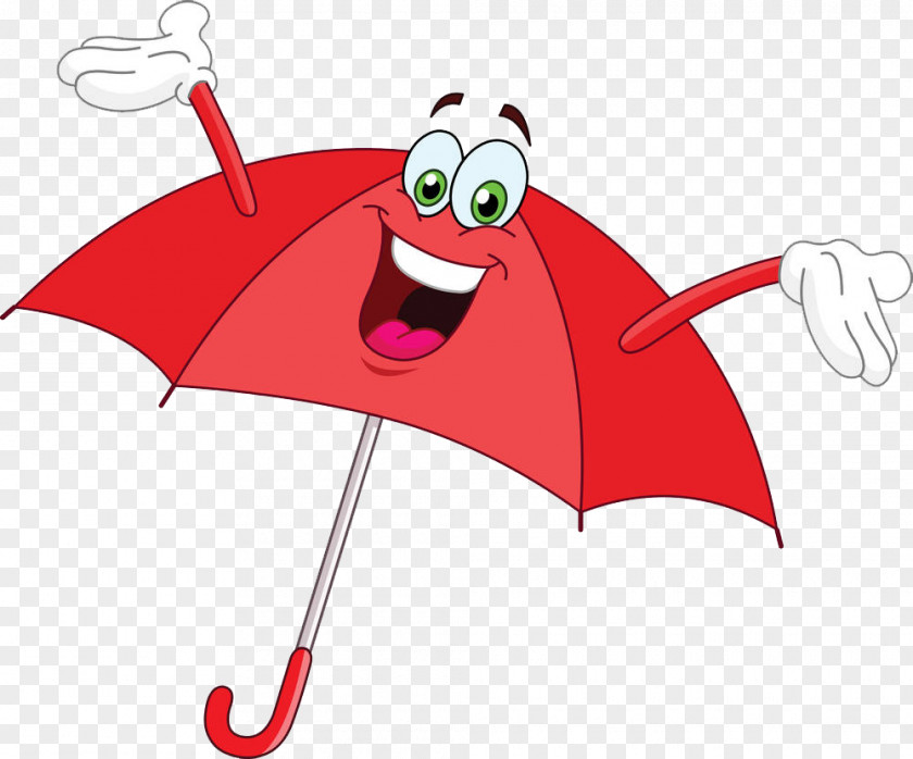 Happy Red Umbrella Cartoon Royalty-free Drawing Clip Art PNG