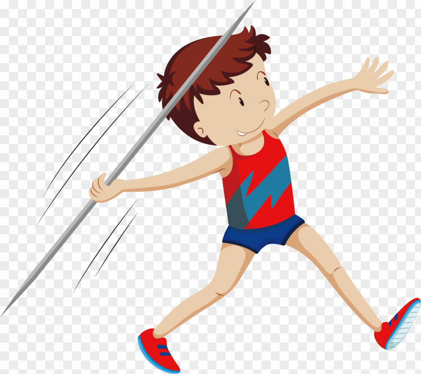 Javelin At The Games Throw Athlete Illustration PNG