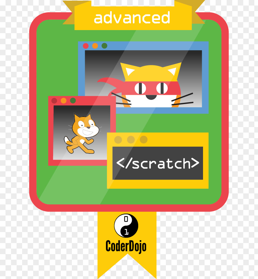 Scratch Card CoderDojo Digital Badge Game PNG
