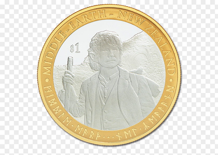 Silver Coin Bilbo Baggins New Zealand The Hobbit PNG