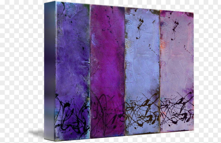 Violet Gallery Wrap Art Canvas Purple Rain PNG