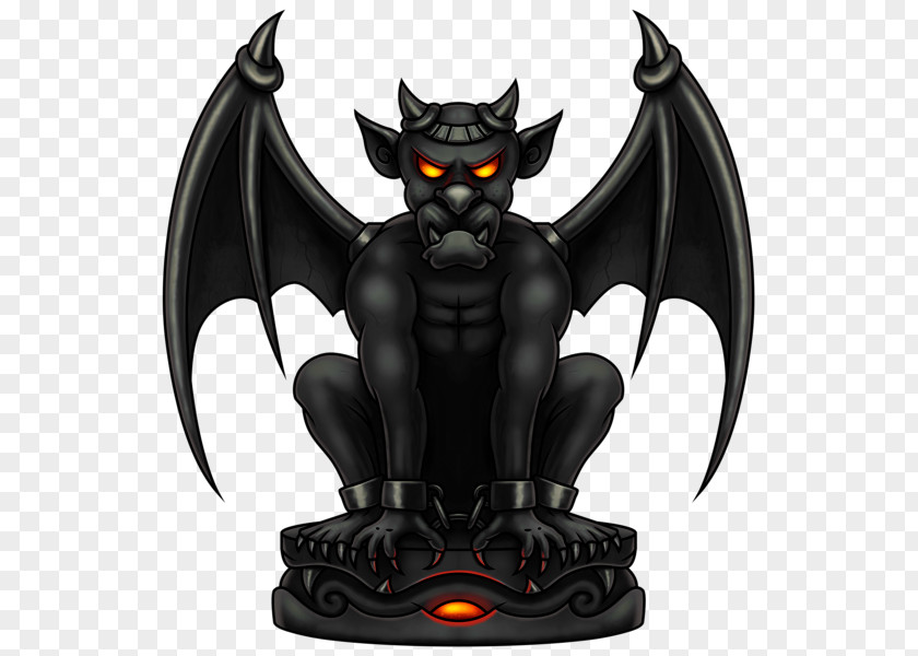 Black Bat Beast Gargoyle Stock Illustration Clip Art PNG