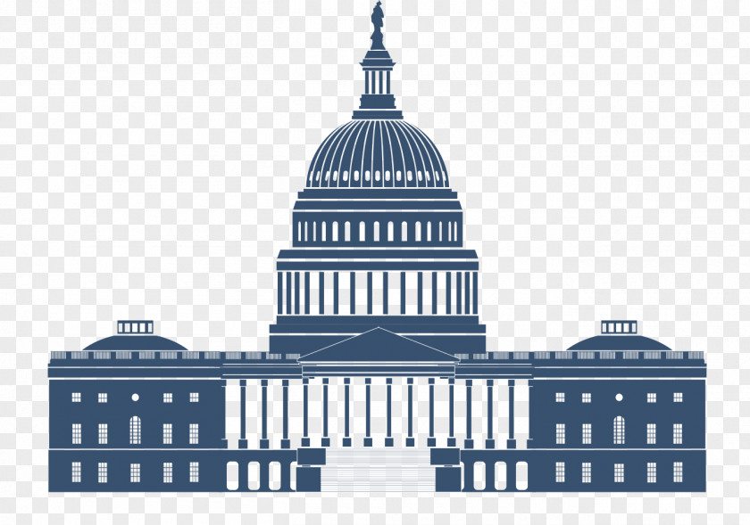 Building United States Capitol Dome Congress Image PNG