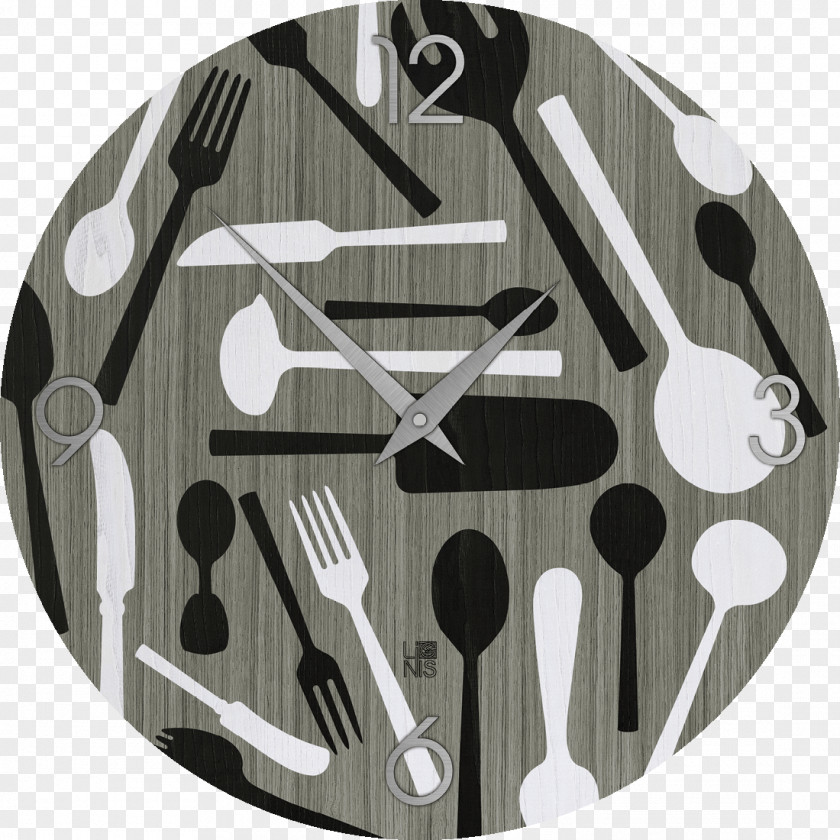 Kitchen Utensils Work Of Art Clock Time PNG