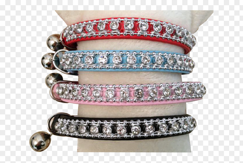 Cat Dog Collar Imitation Gemstones & Rhinestones PNG