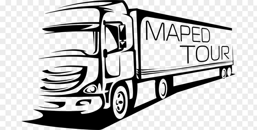 Coloring Book Trailer Truck Cartoon PNG