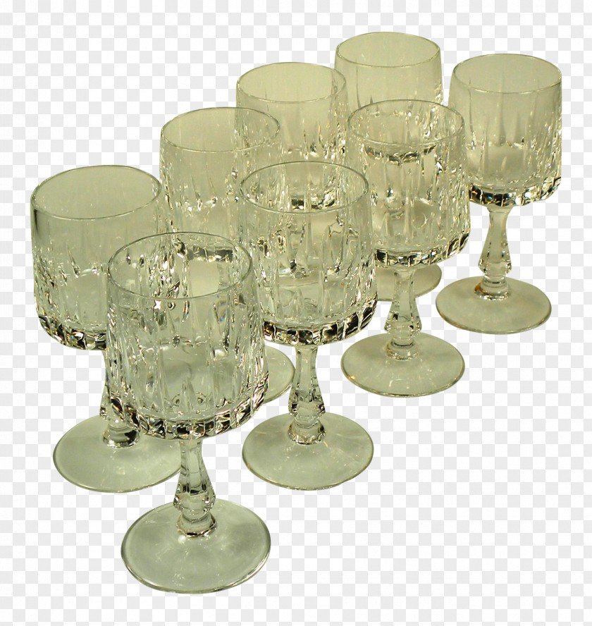 Crystal Aperitif Glasses Wine Glass Lighting Champagne Table M Lamp Restoration PNG