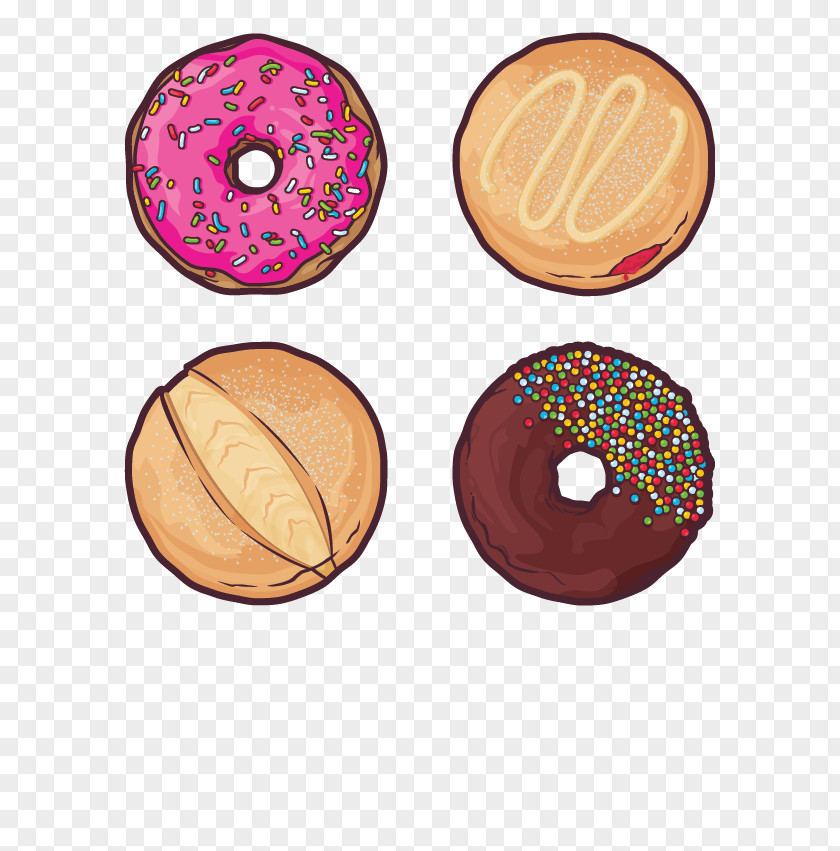 Donuts Food Tapestry Wall PNG