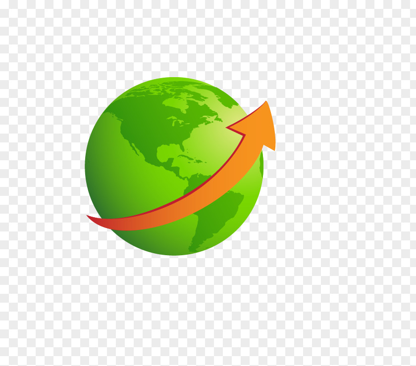 Green Earth Euclidean Vector Arrow Server PNG