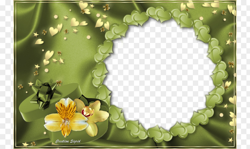 Green Frame Painting Download Photography PNG