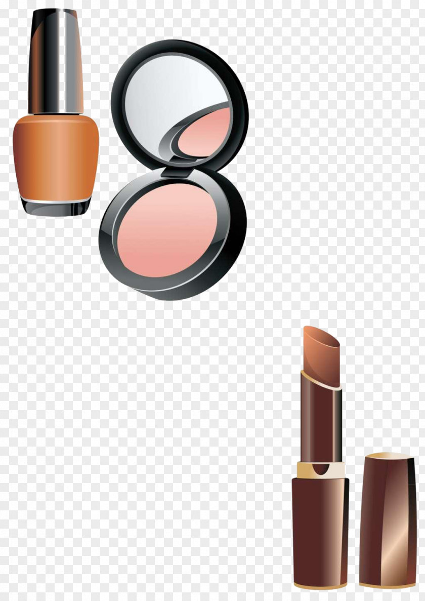 Makeup Collection Of Hand-drawn Elements Cosmetics Make-up Lipstick Poster PNG