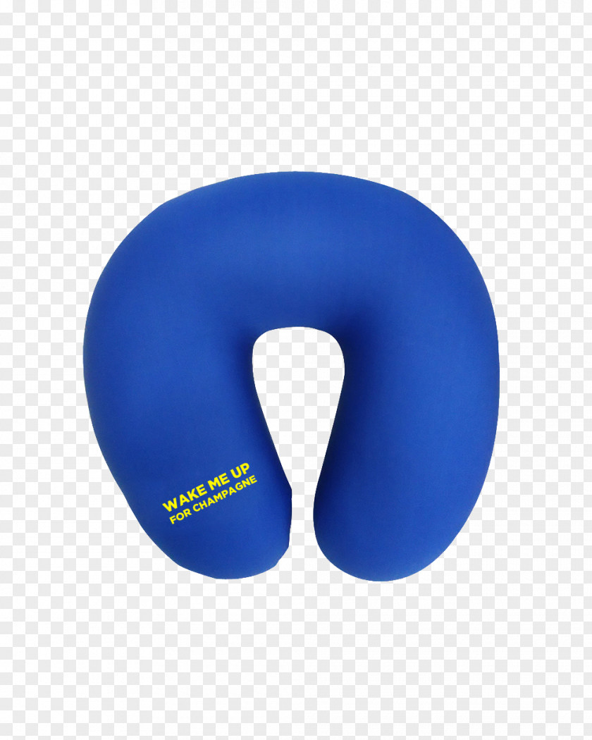 Neck Pillow Electric Blue Font PNG