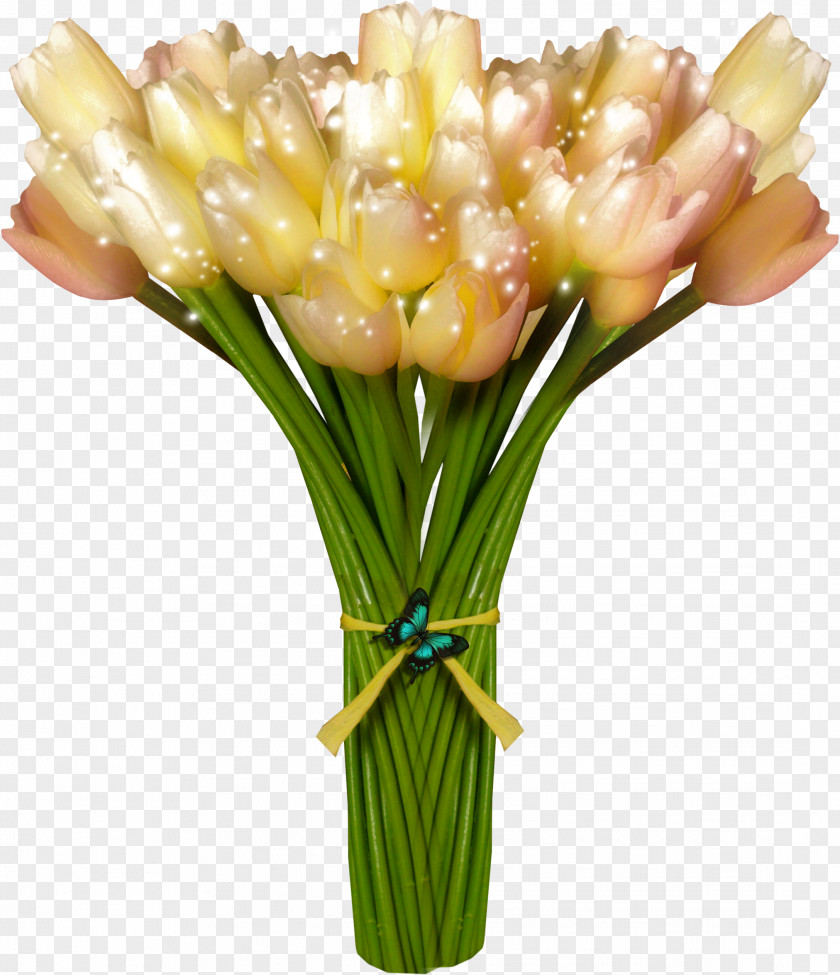 Bouquet Flower Tulip Cut Flowers Floral Design PNG