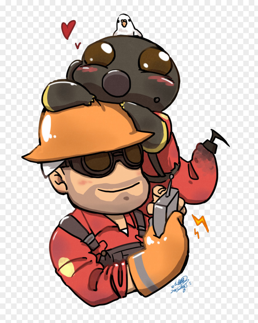 Engineer Team Fortress 2 Video Game Remake Drawing Fan Art PNG
