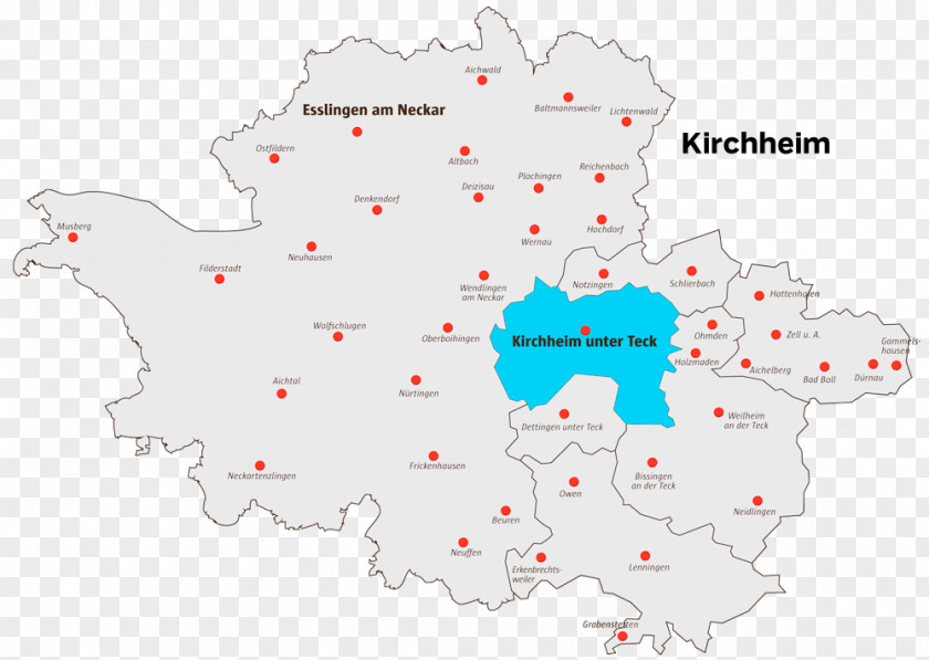 Map Weilheim An Der Teck Bissingen Ohmden Lenningen Reichenbach Fils PNG
