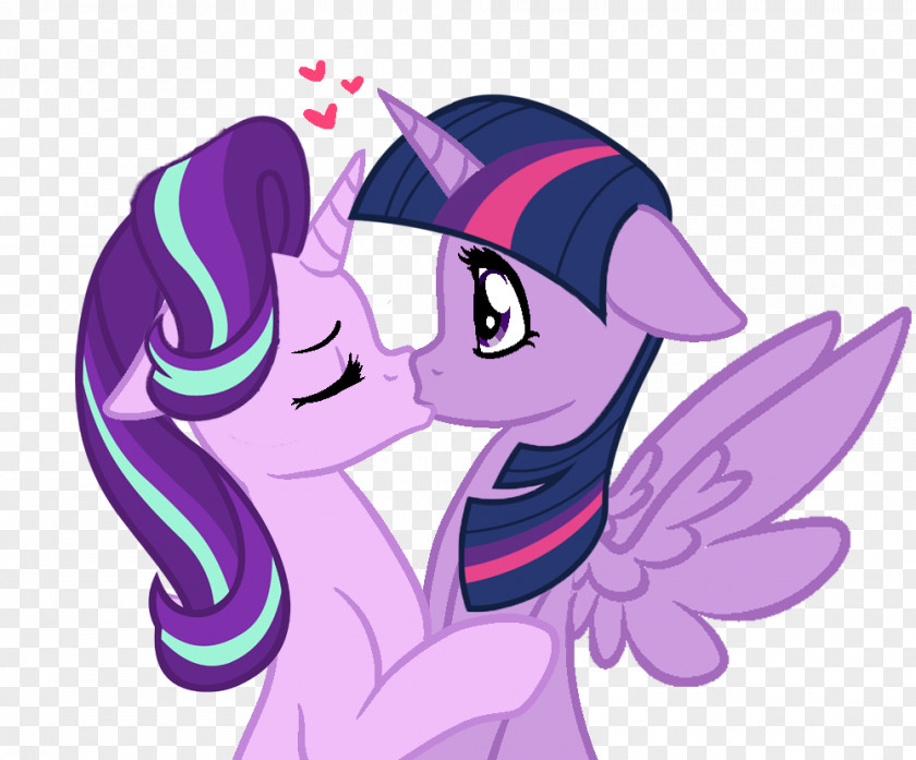 Starlight Glimmer And Sunburst Kiss Pony Twilight Sparkle Princess Celestia Winged Unicorn Equestria PNG