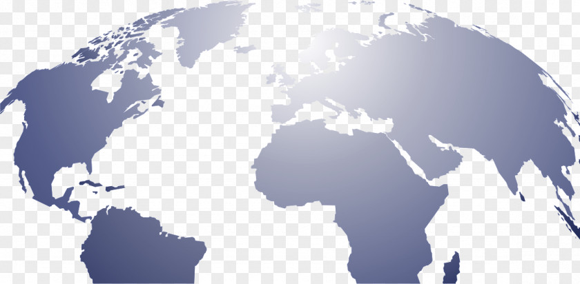 World Map Globe Robinson Projection PNG