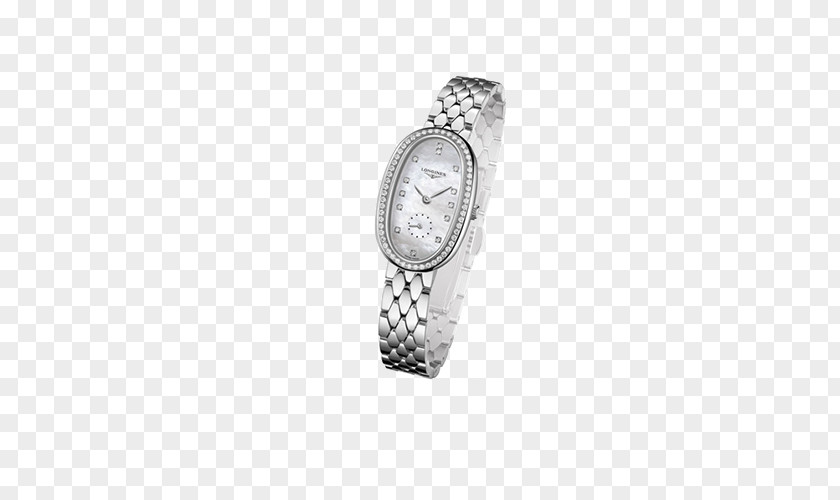Silver Longines Watches Female Form Swatch Quartz Clock PNG
