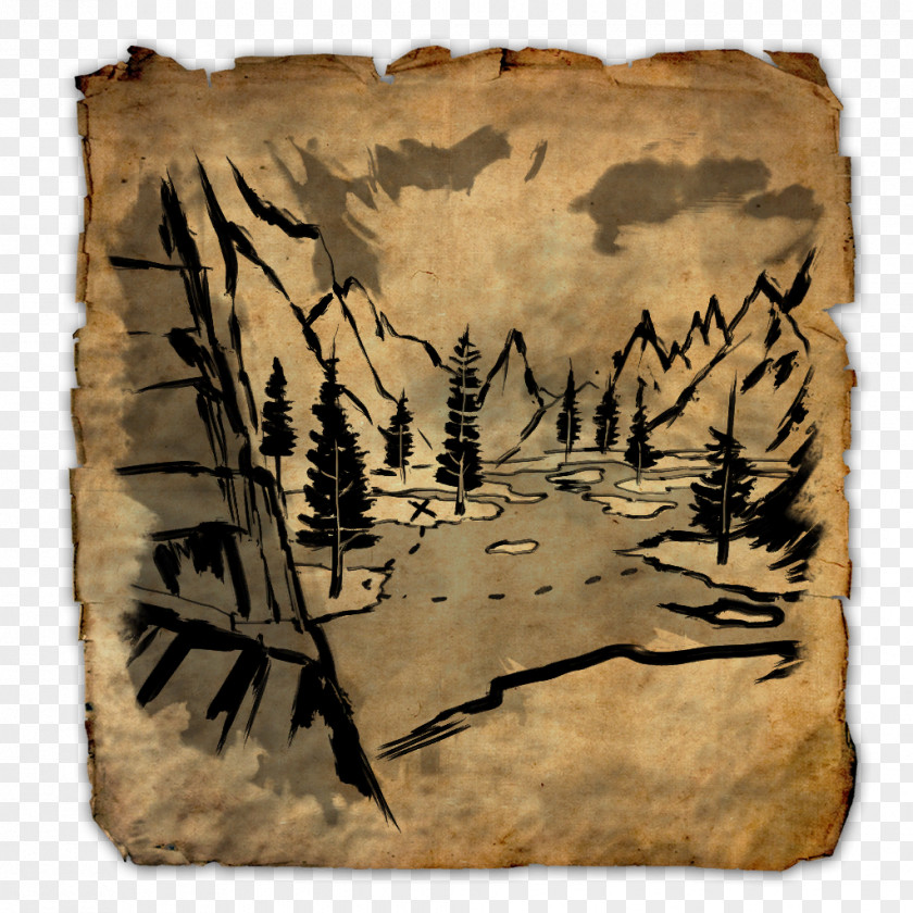 Treasure Your Time Map Elder Scrolls Online: Morrowind Buried PNG